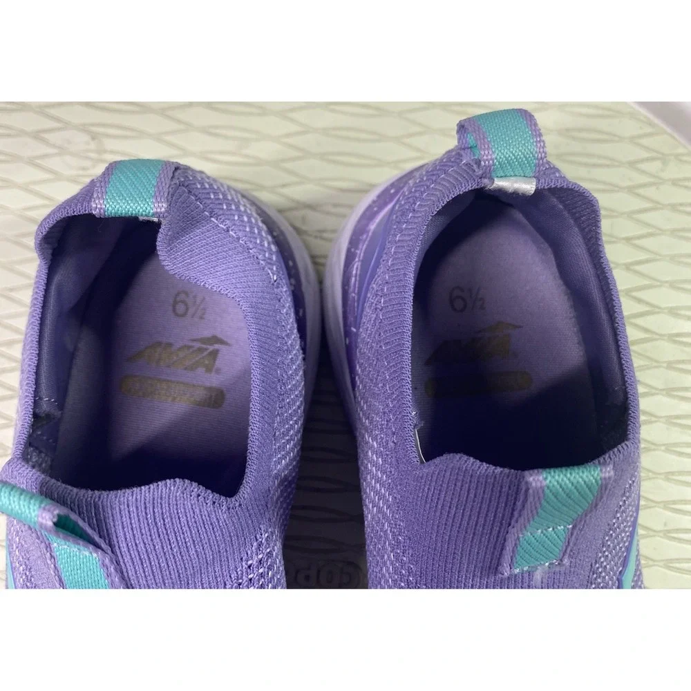 Avia Womens‎ Skip-on Athletic Shoes Purple Comfort Sneakers LightWeight Sz. 6.5